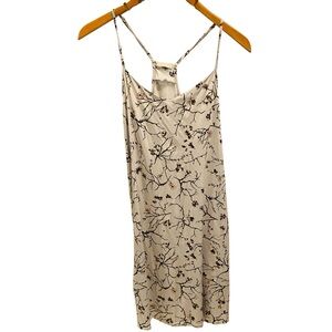 HANRO Light Blue Floral Cherry Blossom Racerback Spaghetti Strap Nightgown